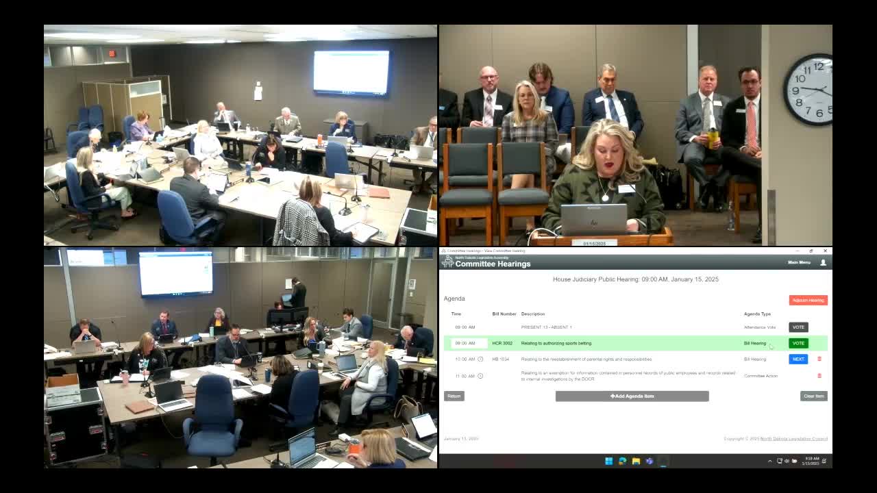 North Dakota lawmakers debate sports betting resolution amid concerns for students and athletes