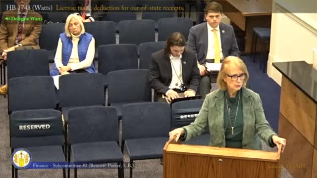 Virginia Finance Subcommittee 2 advances five bills on taxation, tables trade‑in tax change and delays cigar tax decision