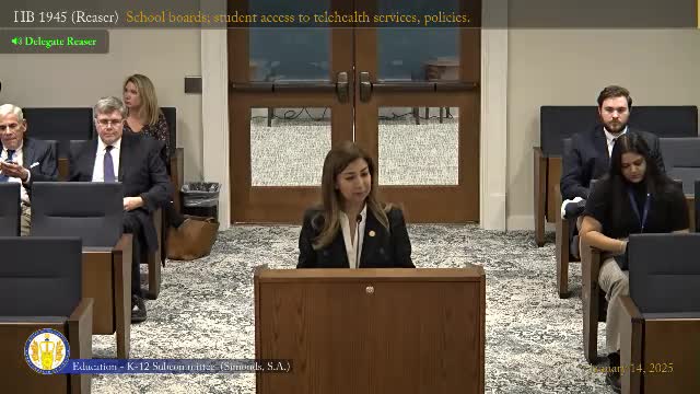 Committee moves permissive telehealth bill for school boards to consider on to appropriations