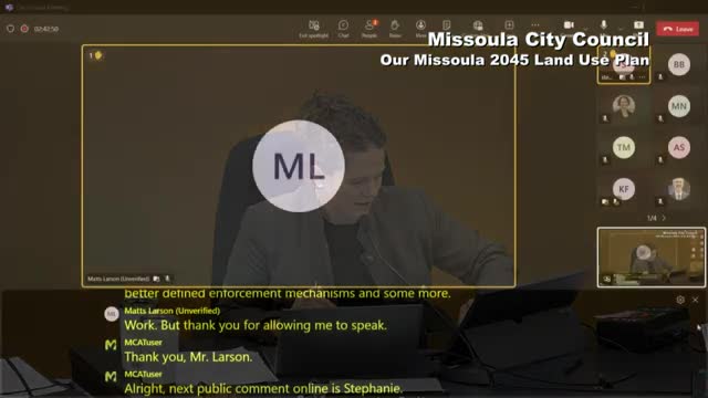 Missoula community leaders debate land use plan amid concerns over housing and business balance