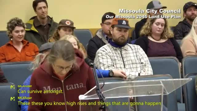 Missoula residents advocate for inclusive land use plan amid concerns over high-density development