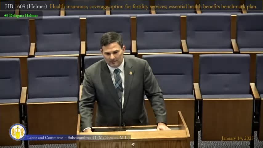 Committee refers infertility coverage proposal to HERC for consideration