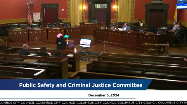 Community group urges police transparency, citing DOJ findings during Columbus committee hearing