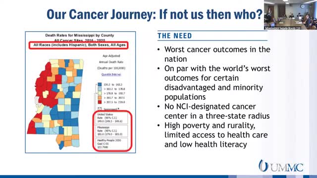 Mississippi aims for National Cancer Institute designation to improve dire cancer outcomes