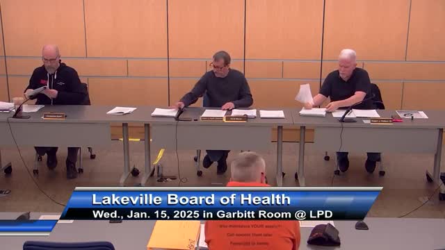 Lakeville Board of Health approves septic upgrade for 12 Violet Street with setback waivers