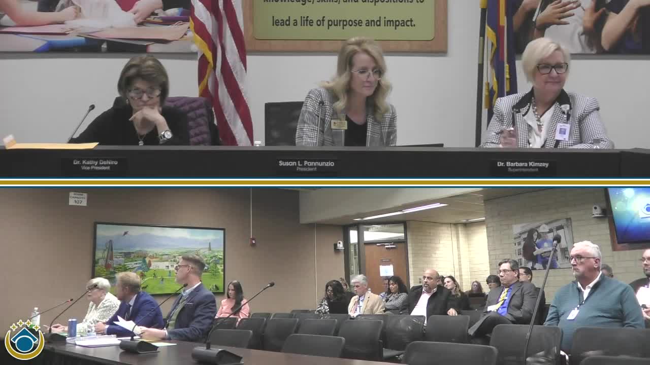 District 60 CFO flags payroll encumbrances as board adds full‑funding resolution for discussion