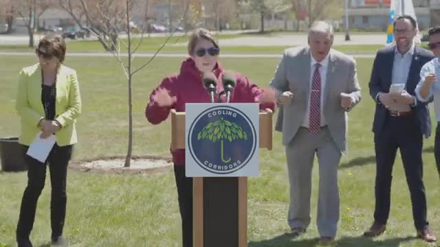 Governor celebrates Arbor Day by planting historic 40000th tree in Chicopee