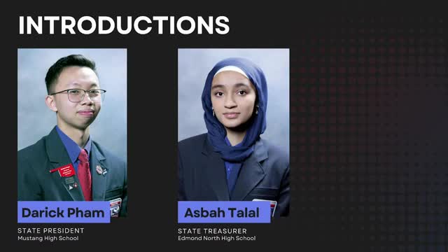 Oklahoma TSA students describe membership growth and leadership programs to CareerTech board