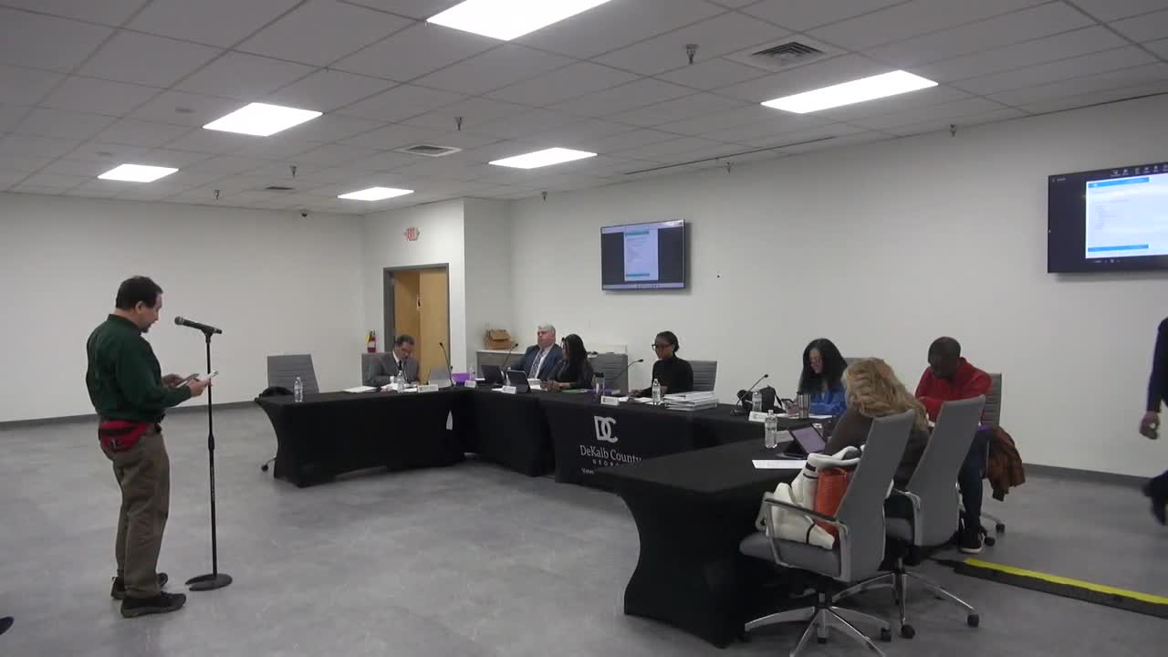 DeKalb elections board hears mass voter-roll challenges; public speakers urge caution