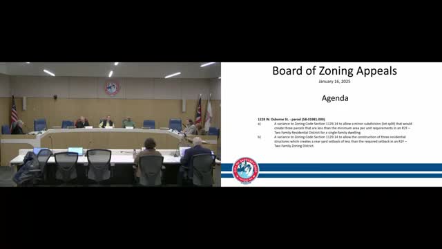 Sandusky panel approves variance at 1228 West Osborne for three Welcome Home Ohio houses