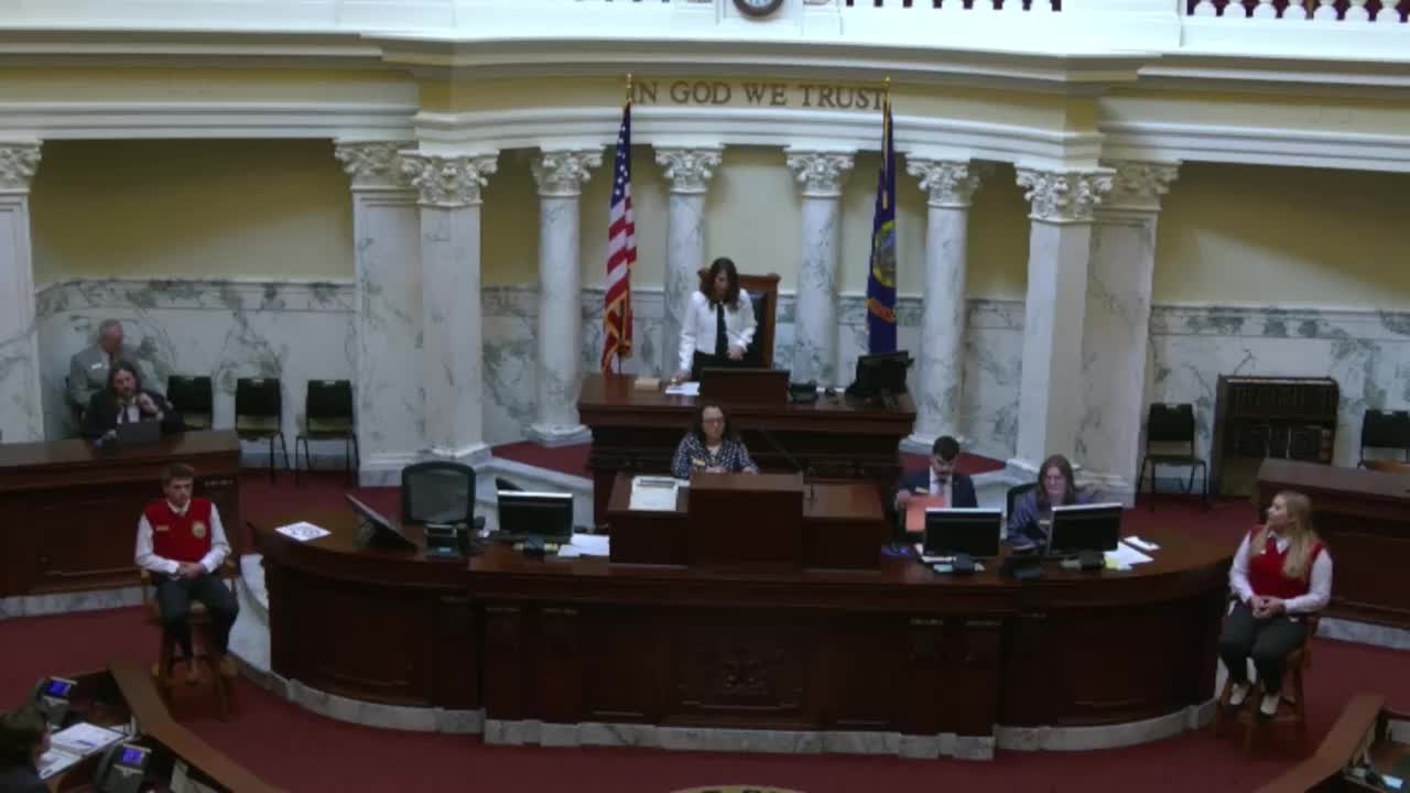 Idaho Senate holds routine floor day: bills introduced, appointments referred, adjourns to Jan. 17
