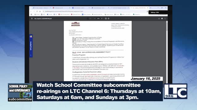 Subcommittee shortens response window, tightens attendance rules in preschool assignment policy