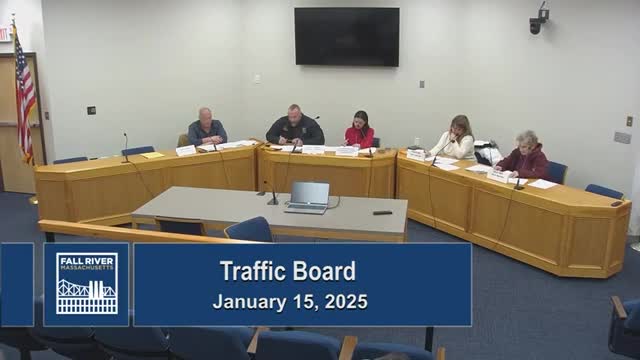 Traffic Board approves minutes, meeting dates and a string of parking requests; several items tabled or denied
