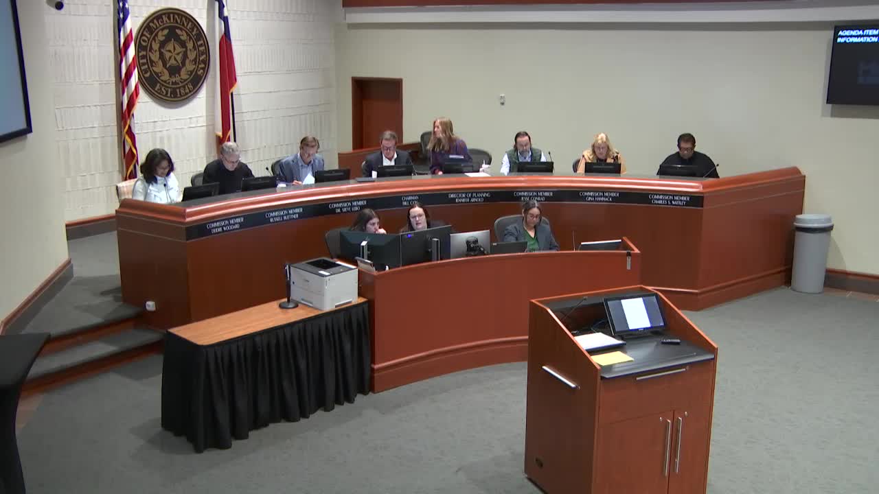 Planning commission approves minutes, site plans, rezoning and special‑use permit; director flags 2024 summary and McDonald’s council denial