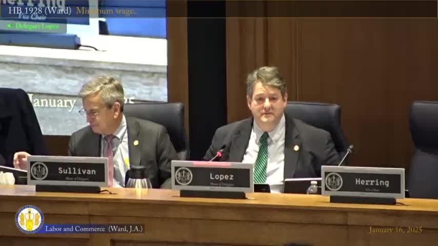 Committee narrowly reports bill to raise Virginia minimum wage to Appropriations