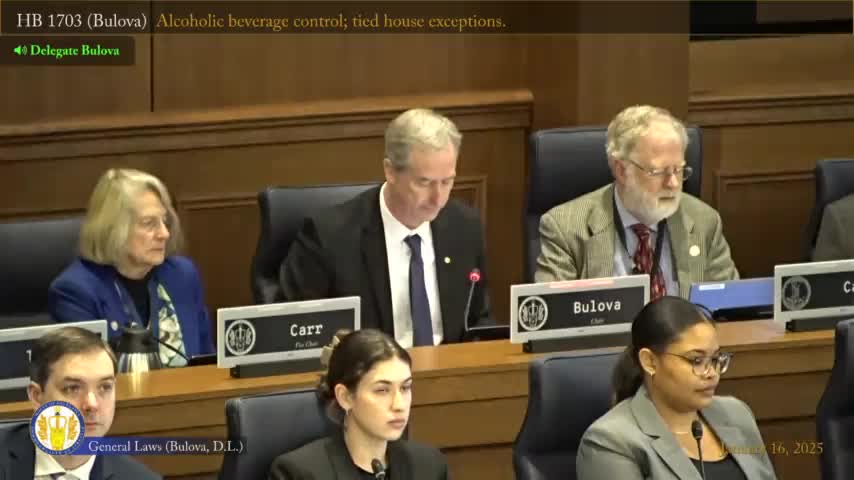 House General Laws committee reports out bill removing certain tied-house exceptions