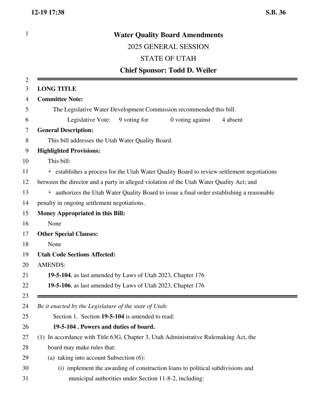 Utah board to enforce new certification rules for wastewater treatment operators