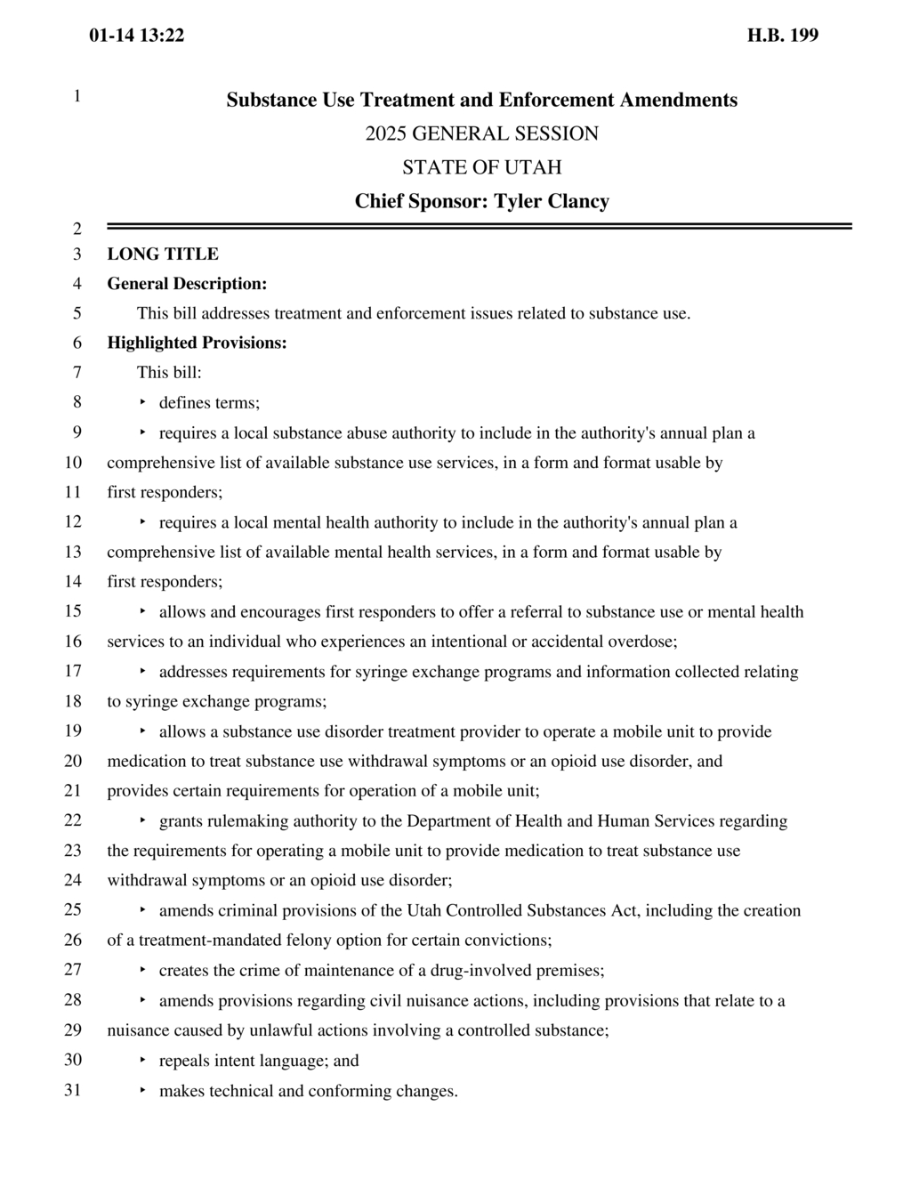 Utah legislature amends nuisance laws targeting drug-related activities and tobacco smoke complaints
