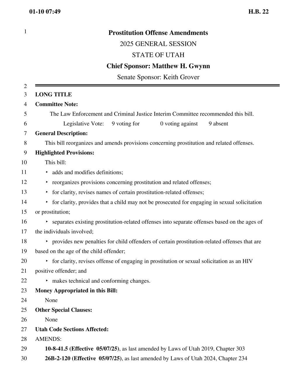 New Utah law escalates penalties for prostitution and aiding sex trafficking