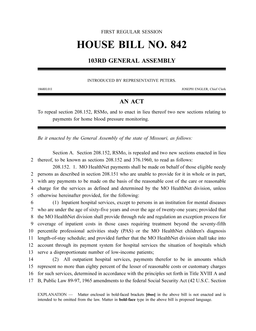 Missouri HealthNet plans new guidelines for hospital and hospice care reimbursements