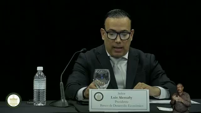 Banco de Desarrollo reporta recuperación patrimonial y advierte fin de fondos federales en 2026