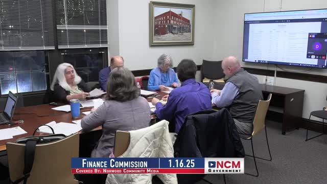 Finance Commission reviews trust and revolving funds; compensated‑absences fund about $2.1 million with larger actuarial liability noted