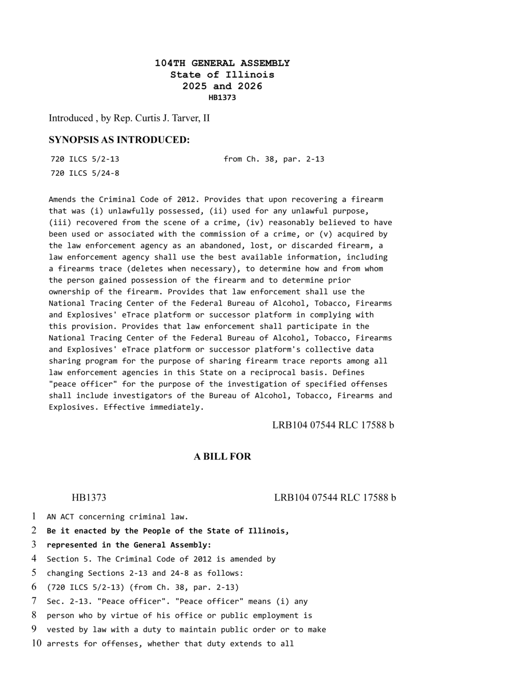 Illinois law enforcement adopts new firearm tracing and recovery protocols