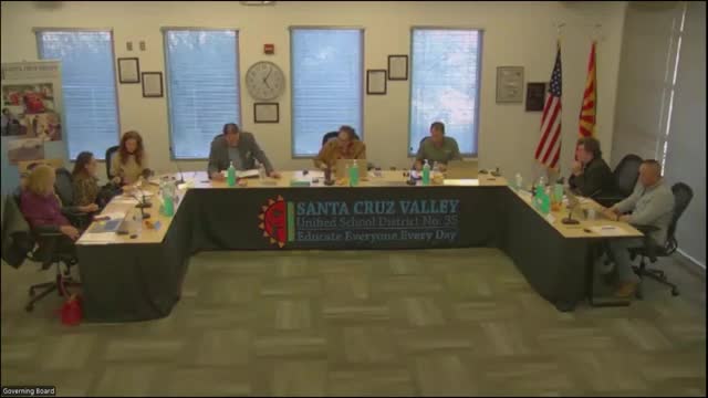 Santa Cruz Valley Unified Board elects president and clerk, approves 2025 meeting calendar and virtual attendance policy