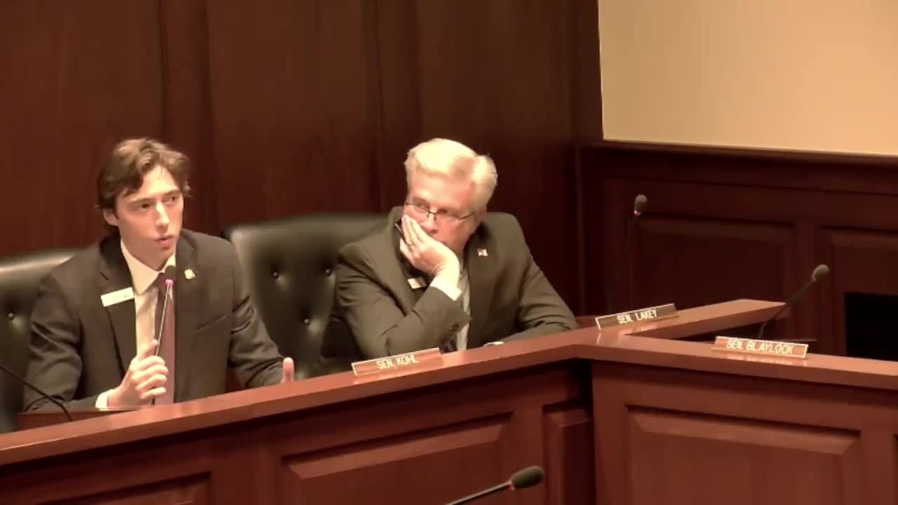 Senate Agriculture Committee holds introductory session, welcomes page