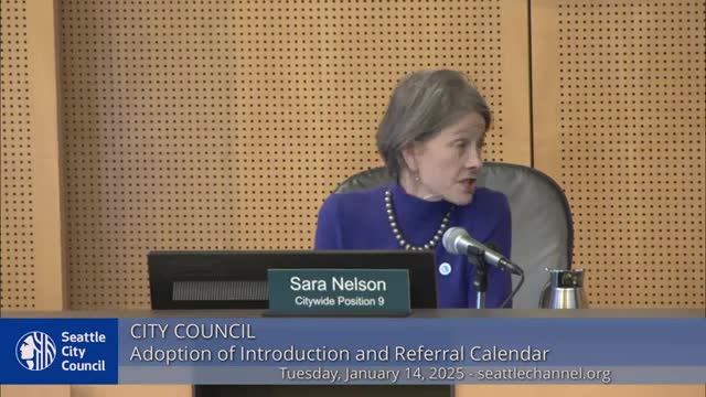 Votes at a glance: Seattle City Council, Jan. 14, 2025