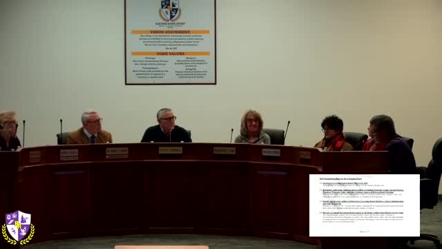 Blue Ridge Unified board elects officers, ratifies routine financial delegations and meeting calendar
