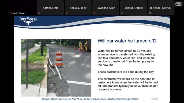 Fort Worth plans pipe replacements on Bill Glade, Selkirk and Inverness to reduce main breaks