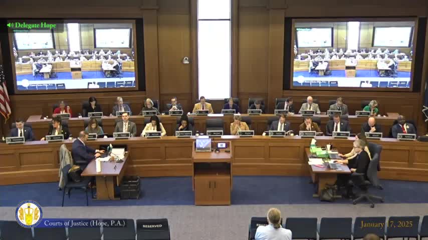 Criminal subcommittee reports multiple bills; key votes and referrals