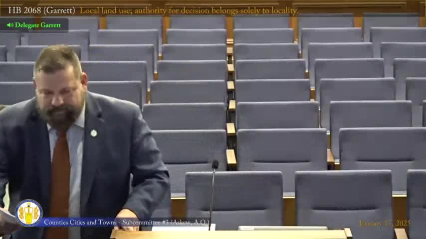 Subcommittee narrows and then tables bill aimed at preserving local land-use authority over energy projects