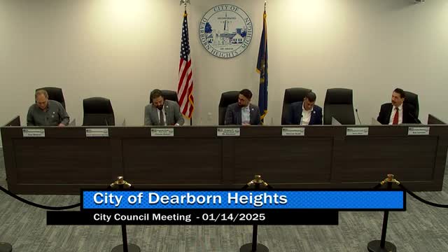 At a glance: Key votes and administrative actions from Dearborn Heights council meeting Jan. 14, 2025