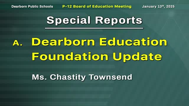 Dearborn Education Foundation reports $500,000 grant for Salina Green Schoolyards; lists grants and donations to local schools