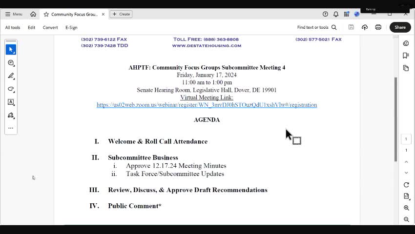 Task force plans to report seven recommendations to governor, General Assembly by March 1