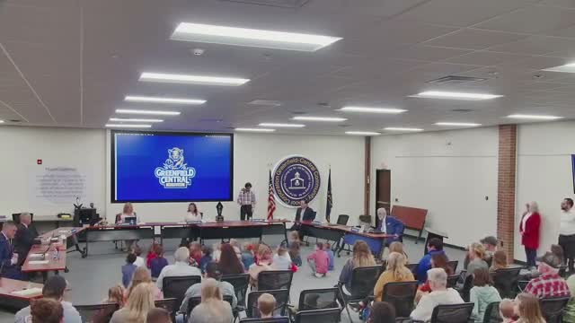 JB Stevens students perform Veterans Day songs at Greenfield-Central board meeting