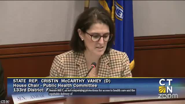 Connecticut Public Health Committee raises 13 bill concepts and OKs drafting of committee Senate bill on health-care access
