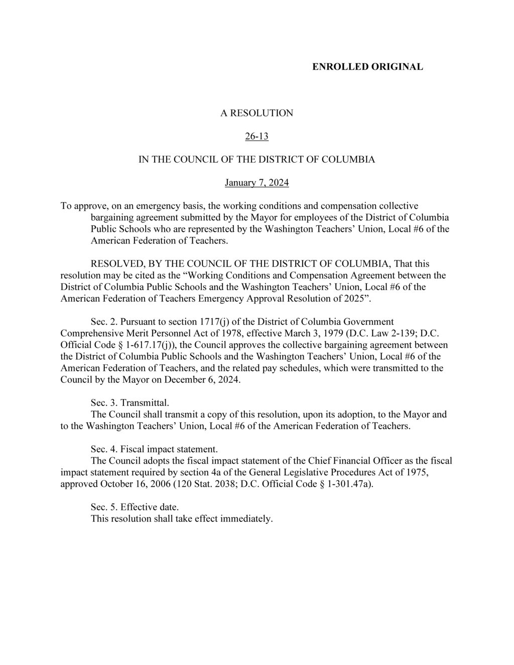 DC Council approves emergency collective bargaining agreement for public school teachers