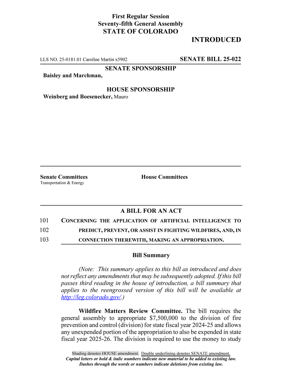 Colorado General Assembly allocates $7.5M for AI wildfire prediction and mitigation tools