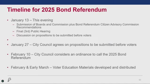 Plano City Council prepares for historic $700 million bond referendum on infrastructure improvements