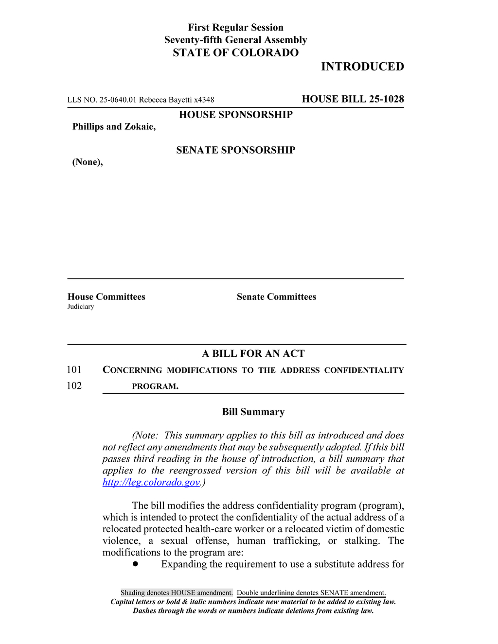 Colorado General Assembly enhances Address Confidentiality Program with broader protections and increased fines