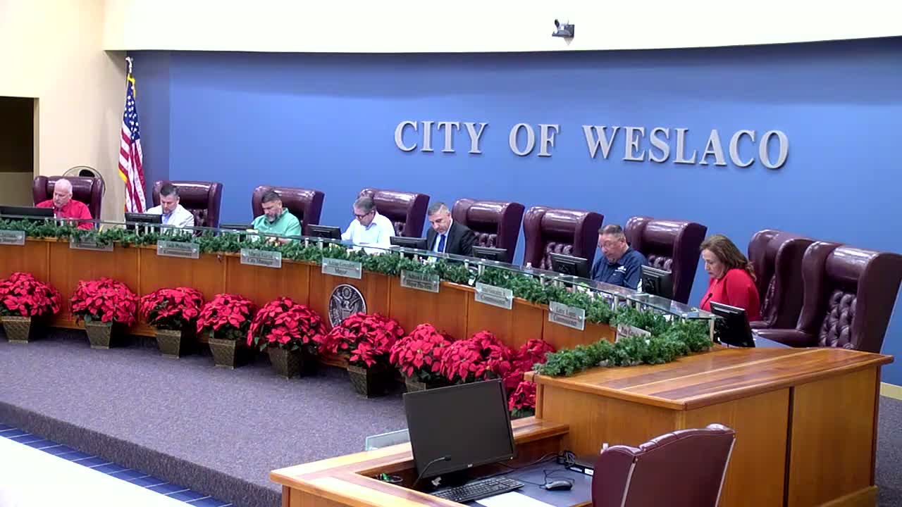 Weslaco commission certifies Dec. 14 runoff, swears in Pete Garcia Jr. as commissioner at large
