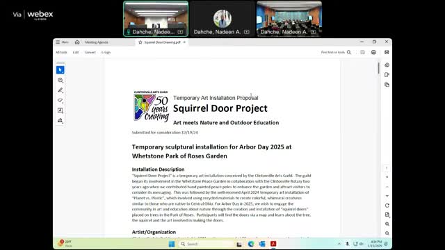 Commission moves Clintonville 'Squirrel Door Project' to action for Rose Garden installation