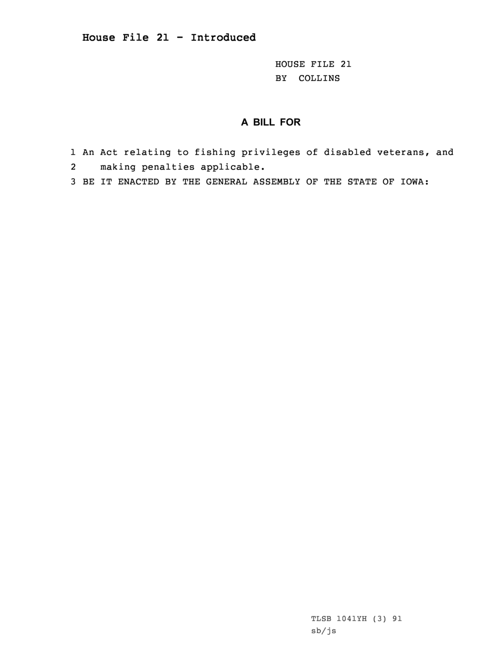 New bill allows disabled veterans to fish without a license in Iowa