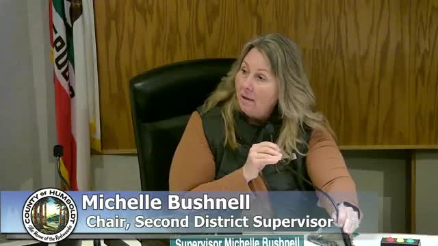 Humboldt County Board of Supervisors recesses to closed session on Potter Valley hydropower litigation; no reportable action