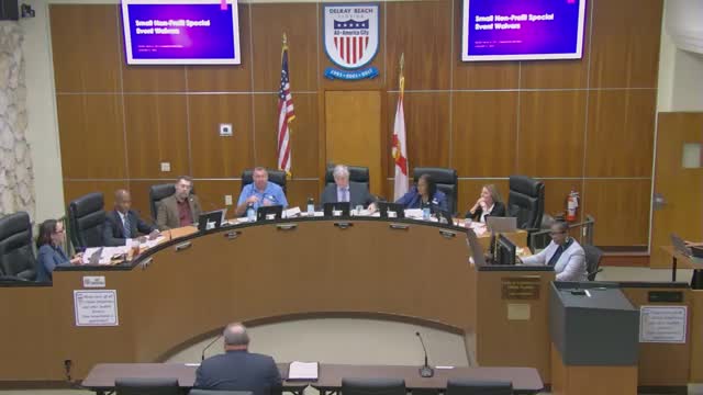 Delray Beach commissioners back limited waiver program for small nonprofit events; cap, process remain under discussion