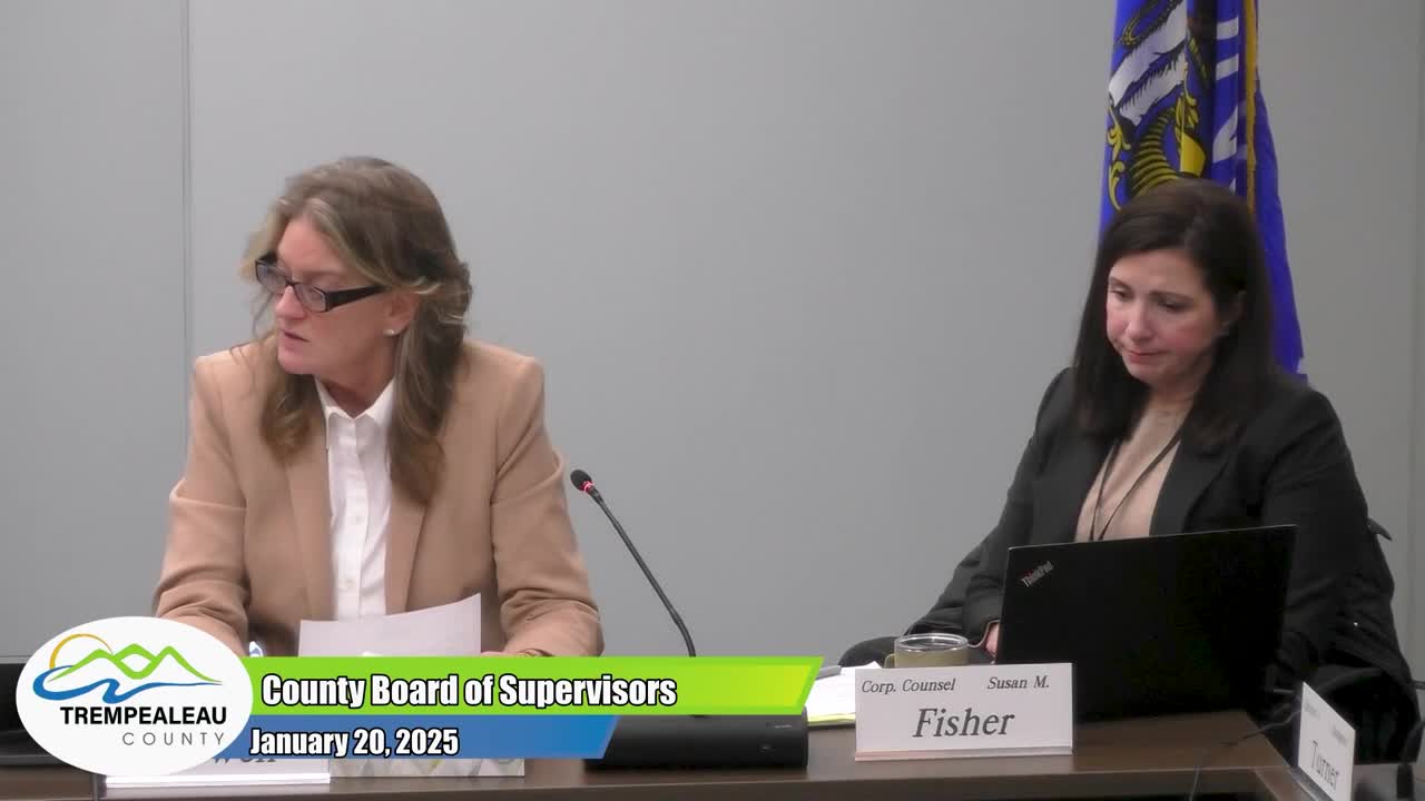 Trempealeau County hears update on combined Health & Human Services; Chippewa Valley cooperative outlines hospital bid