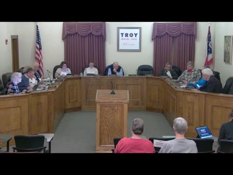 Troy schedules ODOT-required feasibility study for West Main/Experiment Farm intersection; $120,000 amendment to contractor approved for second reading